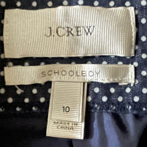 J.CREW CLASSIC SCHOOLBOY BLAZER NAVY POLKA DOT SZ 10 - Picture 7 of 7